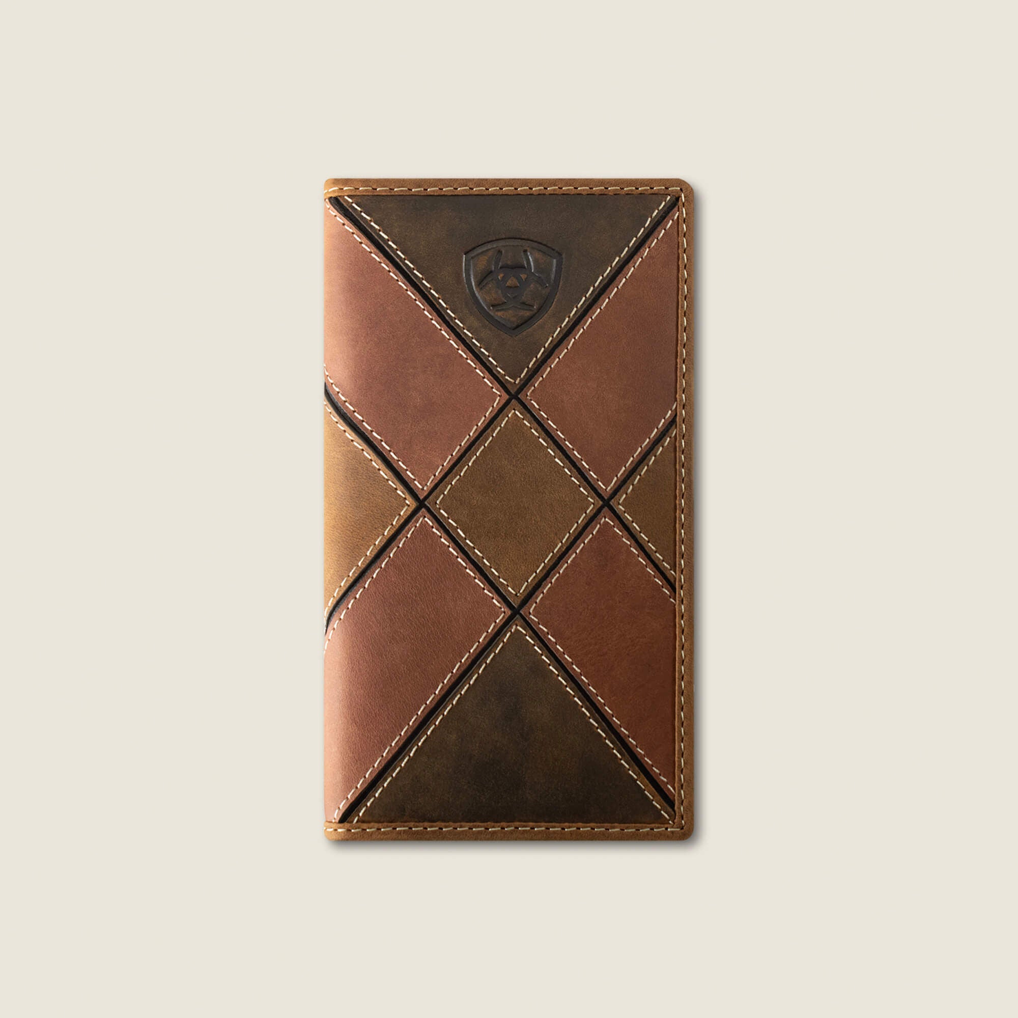 Patchwork Embroidered Logo Rodeo Wallet - Men