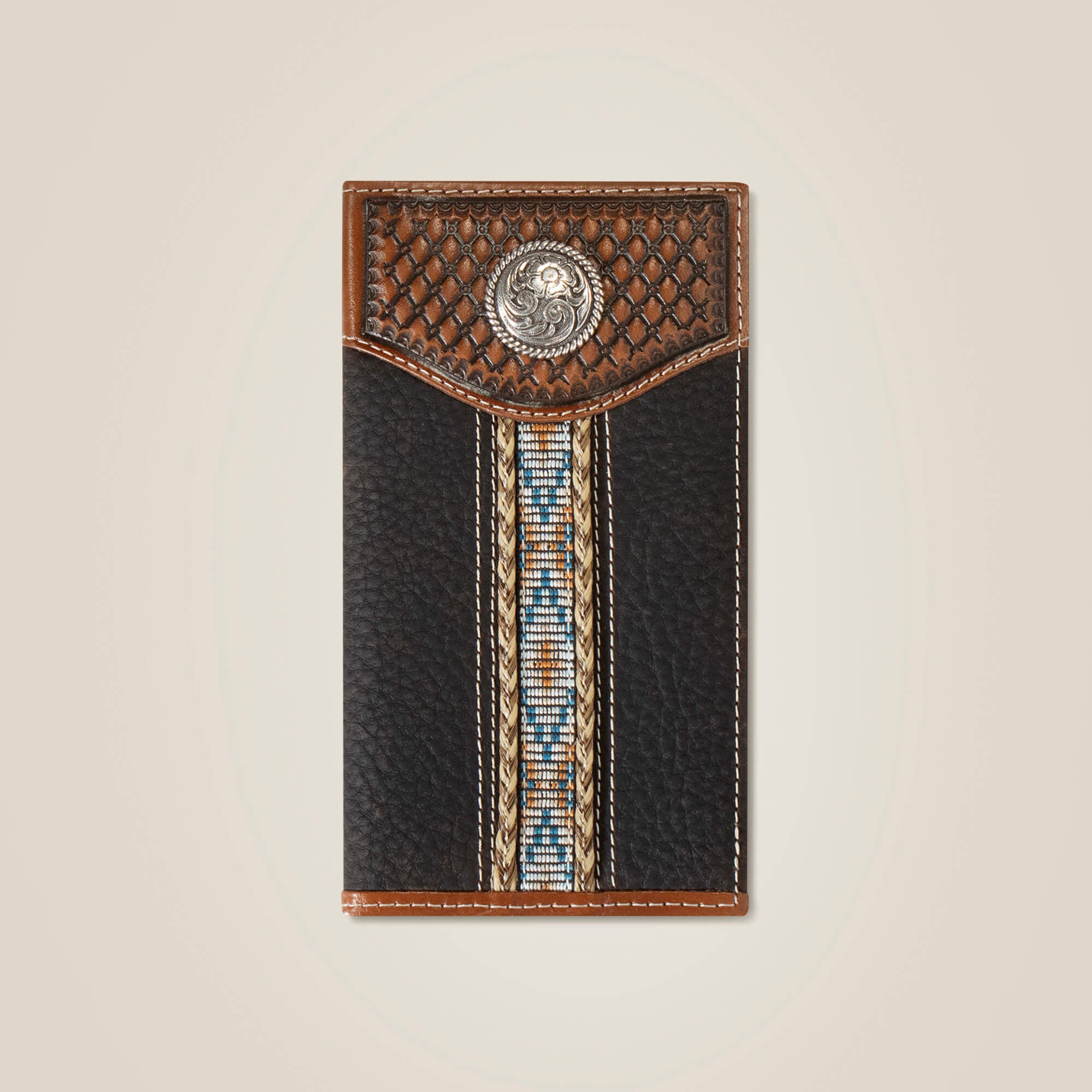 Braided Trim Rodeo Wallet - Men