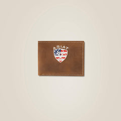 Flag Shield Bifold Wallet - Men