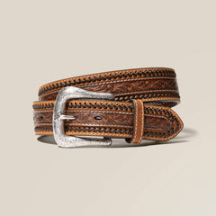 Filigree Stripe Belt - Men