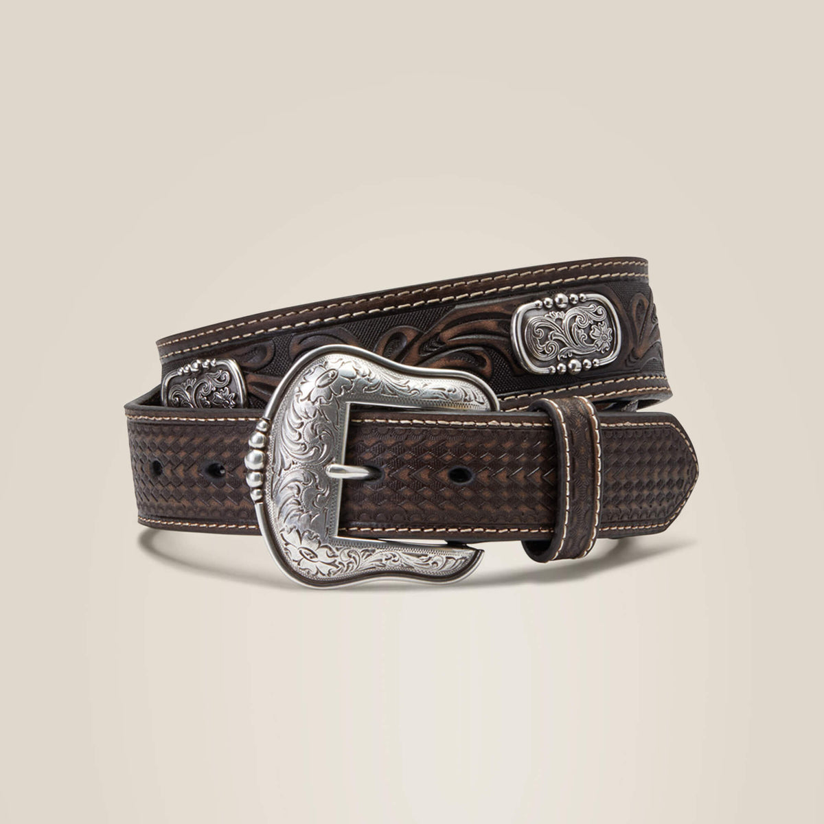 Filigree Concho Belt - Men