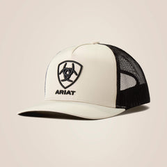 Black Logo Patch Cap - Men