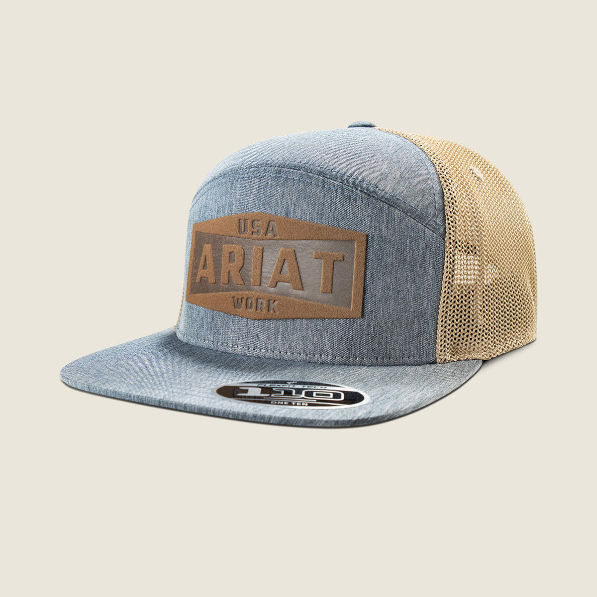 Ariat Work Leather Badge Snapback Cap - Men