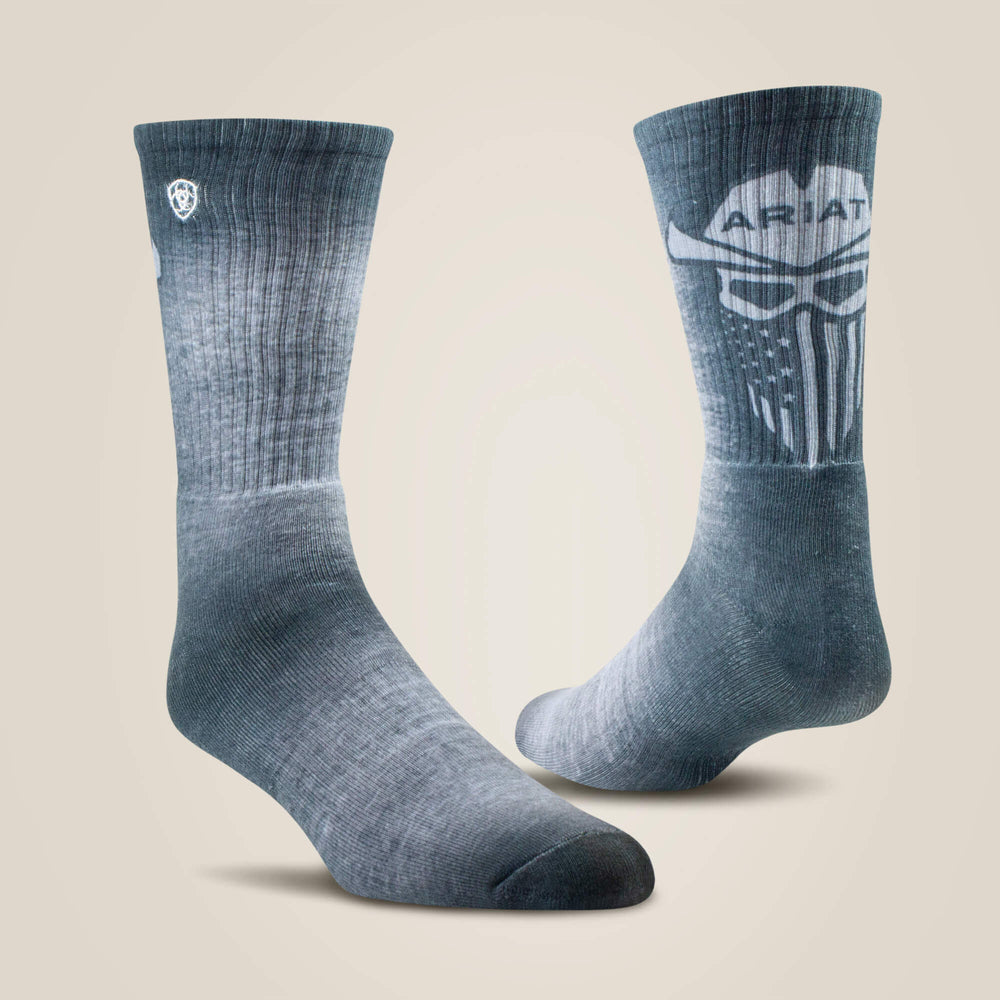 Incognito Graphic Crew Work Sock 2 Pair Multi Color Pack - Men|Women