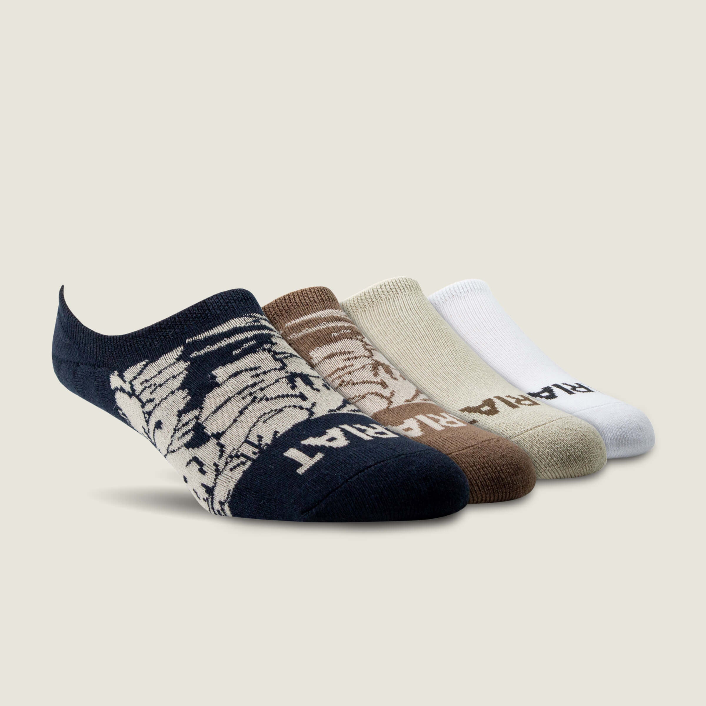 Hilo No Slip No Show Sock 4 Pair Multi Color Pack - Men