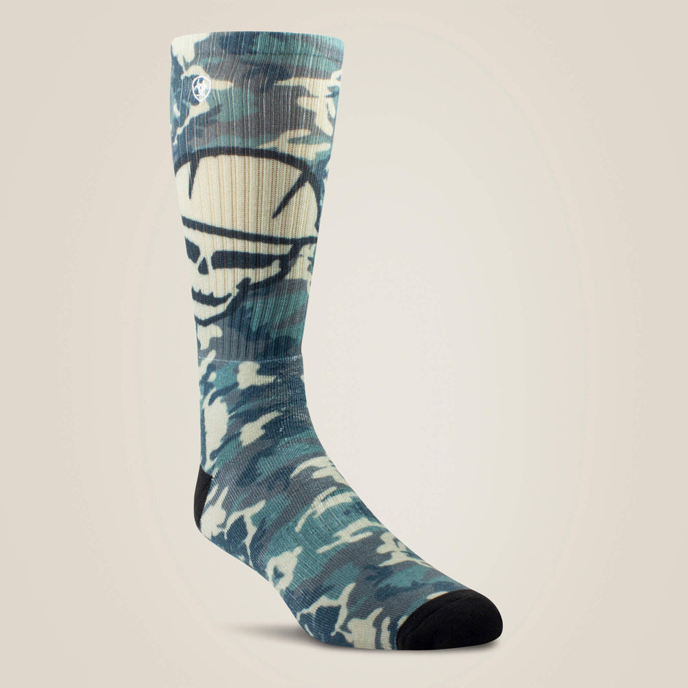 Roughneck Graphic Crew Work Sock 2 Pair Multi Color Pack - Men|Women