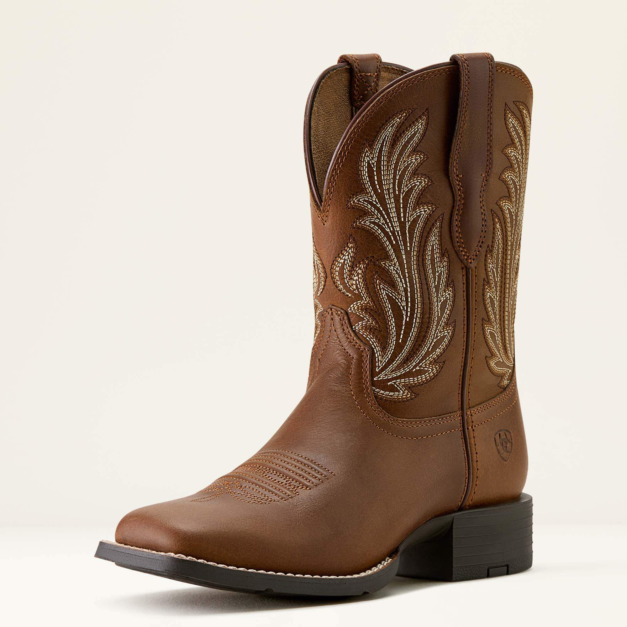 Round Up Filly Wide Square Toe Western Boot - Women|Trends