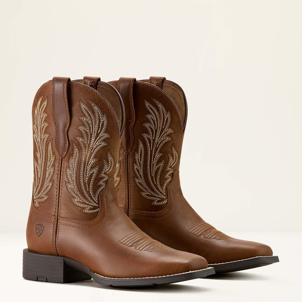 Round Up Filly Wide Square Toe Western Boot - Women|Trends