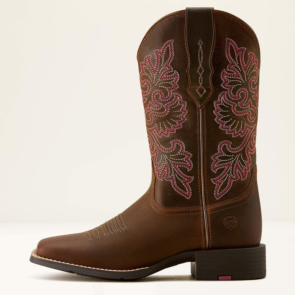 Round Up StretchFit Wide Square Toe Western Boot - Women|Trends