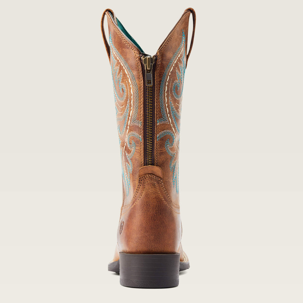 Round Up Back Zip Western Boot - Women