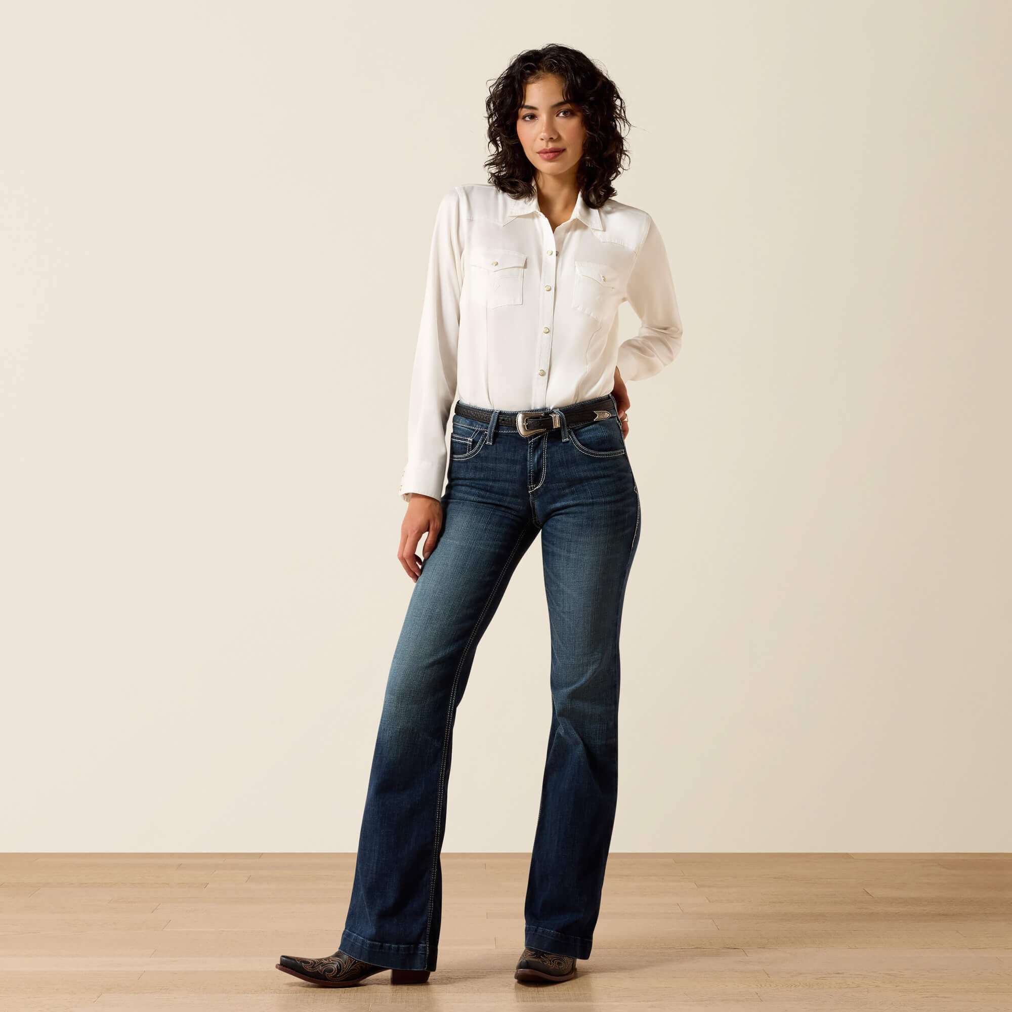 Trouser Perfect Rise Aisha Wide Leg Jean - Women|Trends