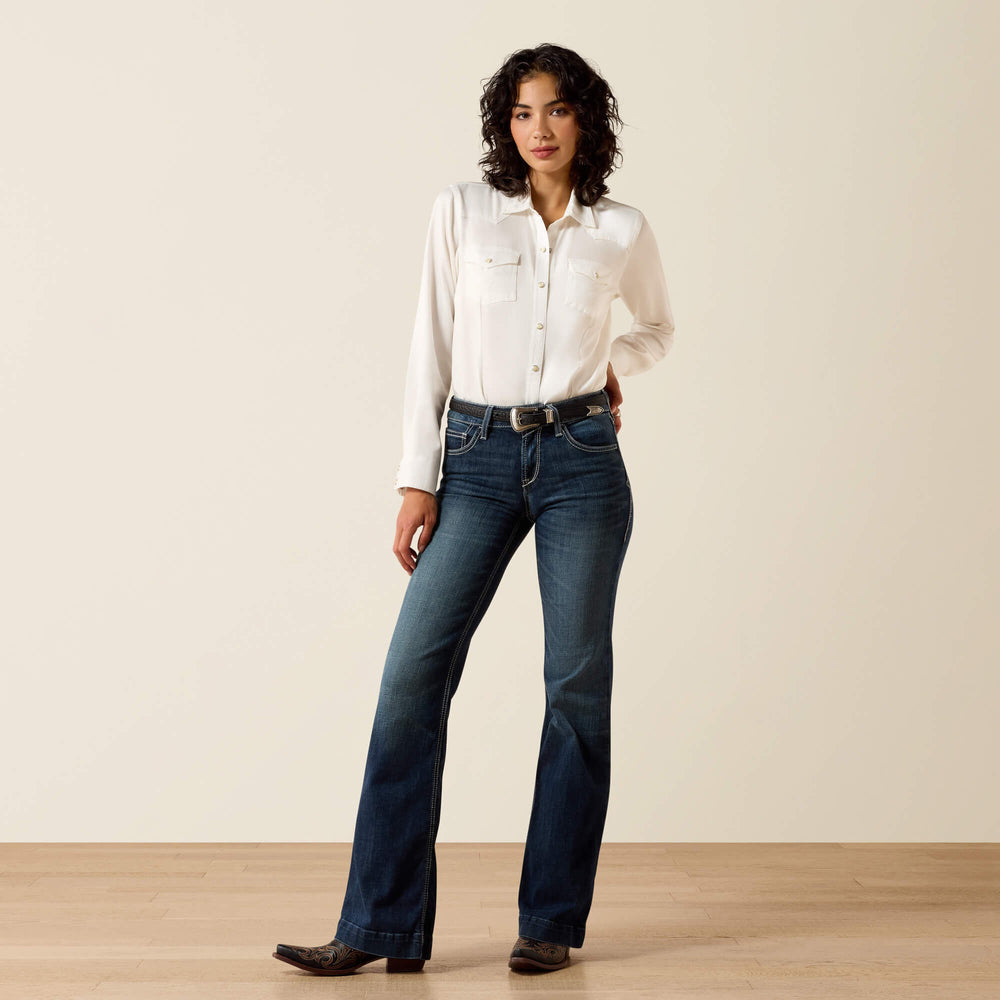 Trouser Perfect Rise Aisha Wide Leg Jean - Women|Trends