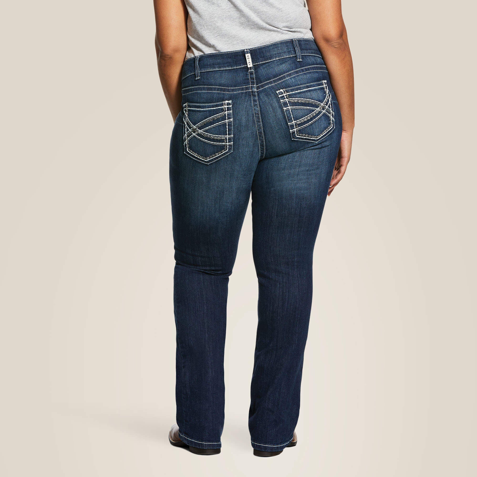 R.E.A.L. Mid Rise Stretch Entwined Boot Cut Jean - Women|Trends
