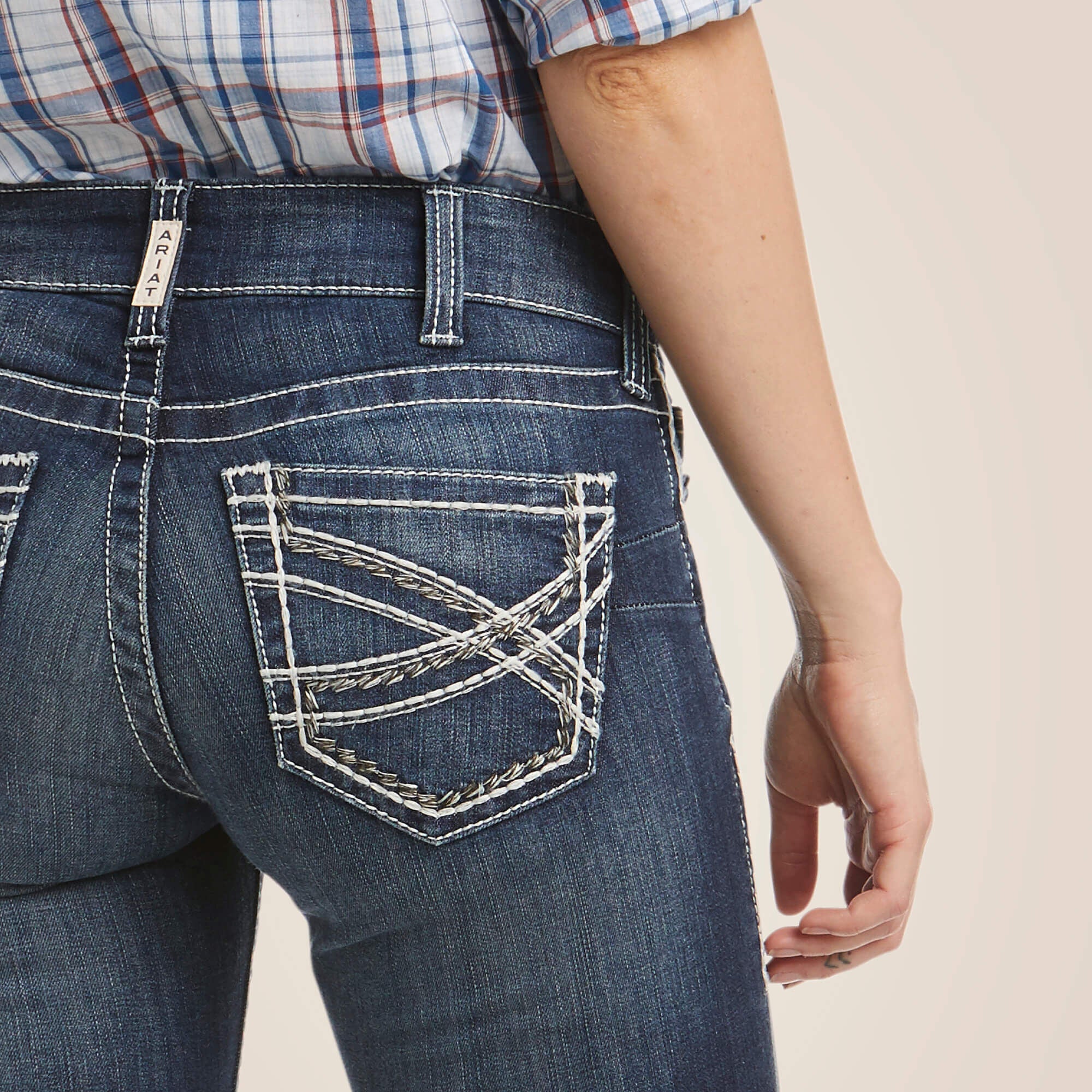 R.E.A.L. Mid Rise Stretch Entwined Boot Cut Jean - Women|Trends