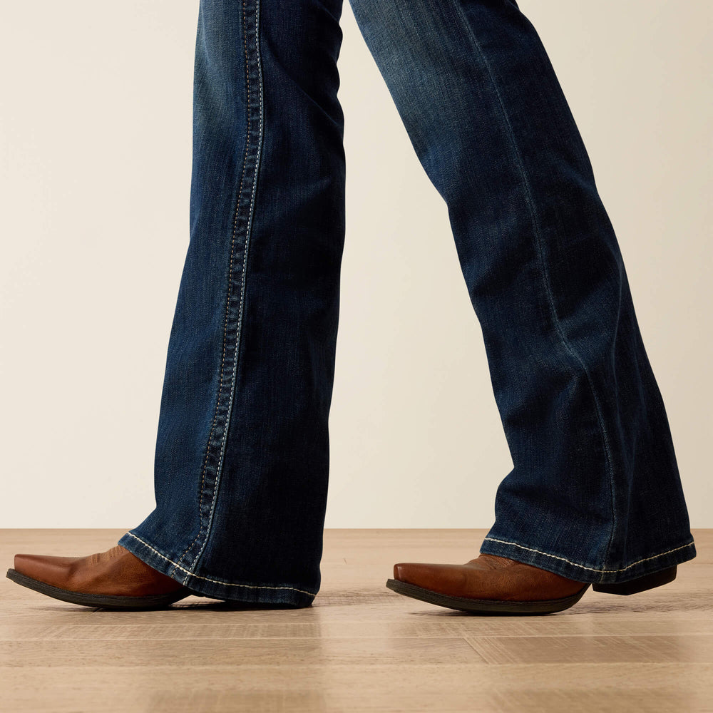 R.E.A.L. Mid Rise Stretch Entwined Festival Boot Cut Jean - Women