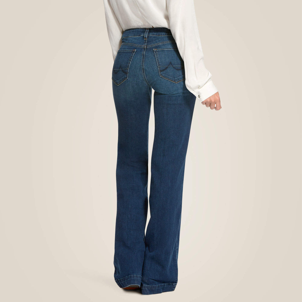 Trouser Mid Rise Stretch Kelsea Wide Leg Jean - Women|Trends