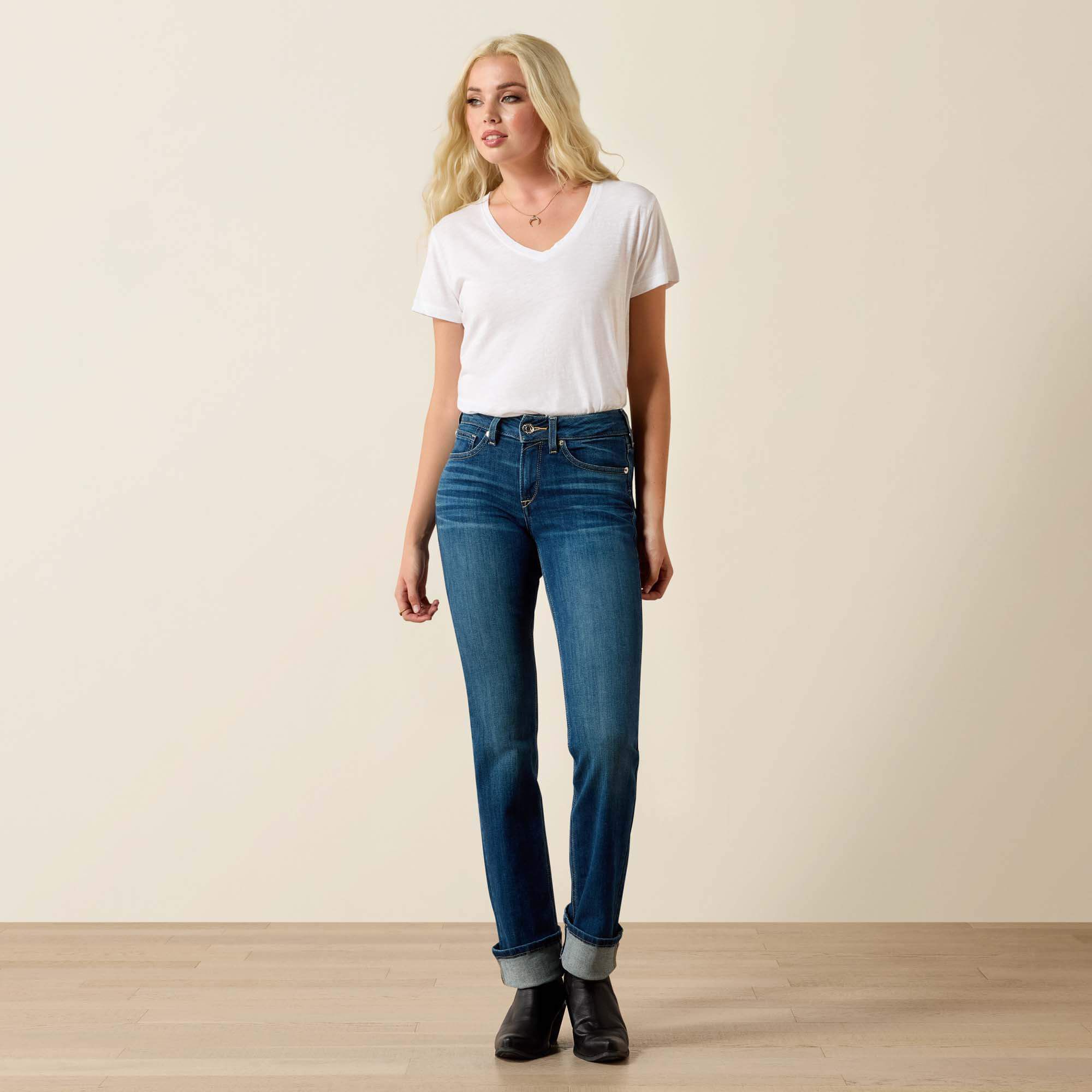 R.E.A.L. Perfect Rise Abby Straight Jean - Women|Trends