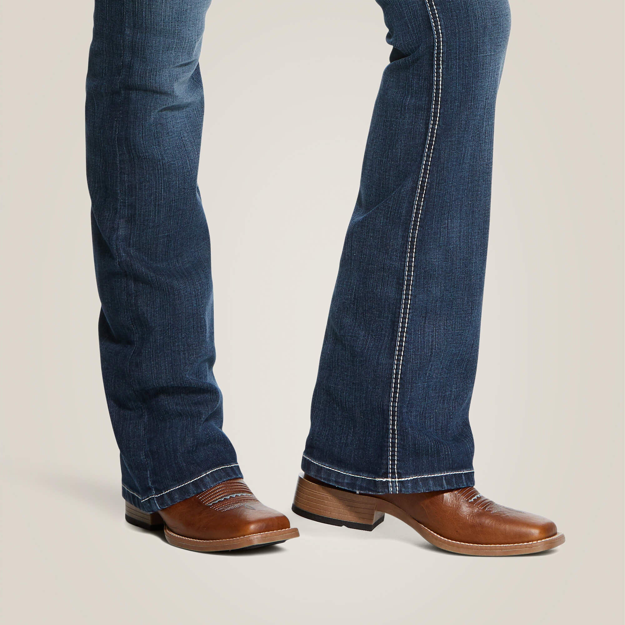 R.E.A.L. Mid Rise Arrow Fit Stretch Shayla Boot Cut Jean - Women