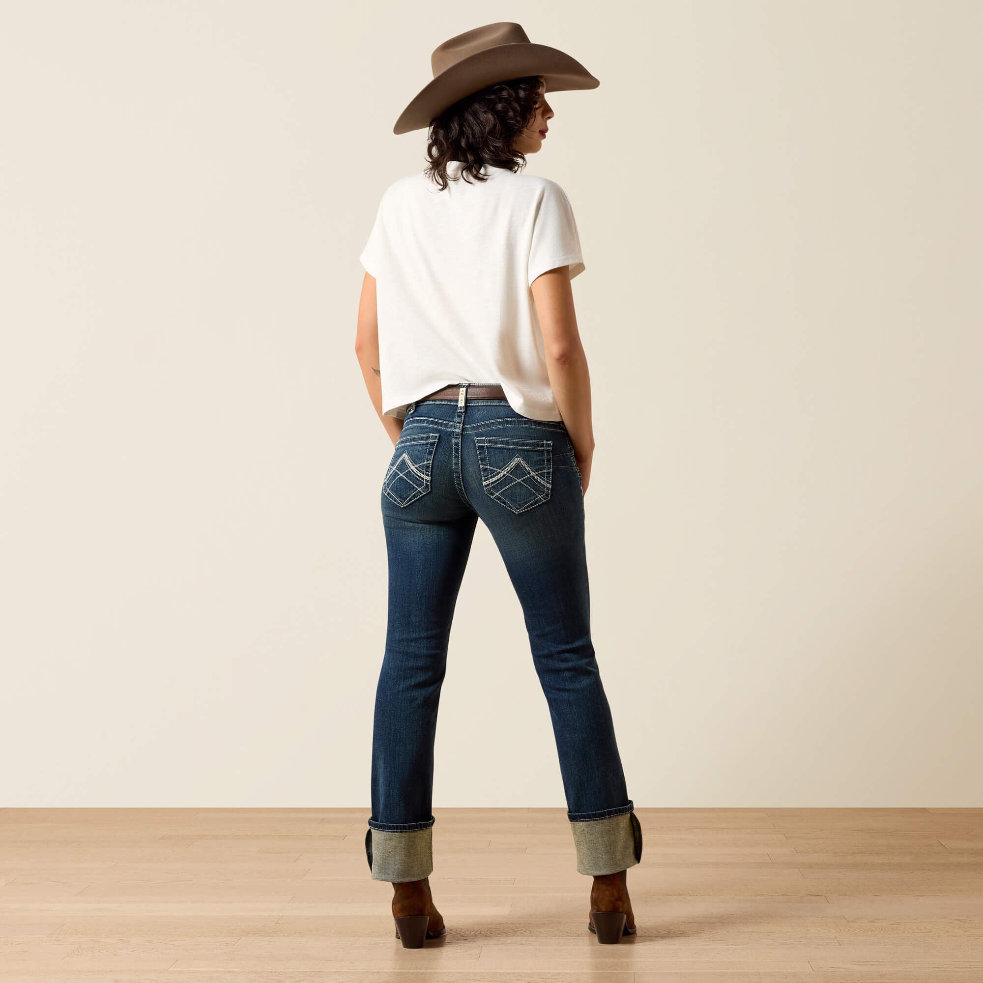 R.E.A.L. Mid Rise Stretch Icon Stackable Straight Leg Jean - Women|Trends