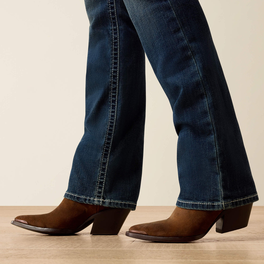 R.E.A.L. Mid Rise Stretch Icon Stackable Straight Leg Jean - Women|Trends