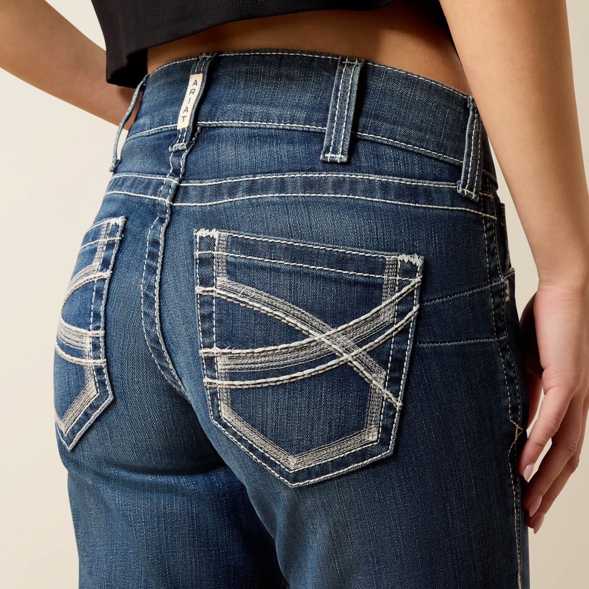 R.E.A.L. Mid Rise Stretch Ivy Stackable Straight Leg Jean - Women|Trends