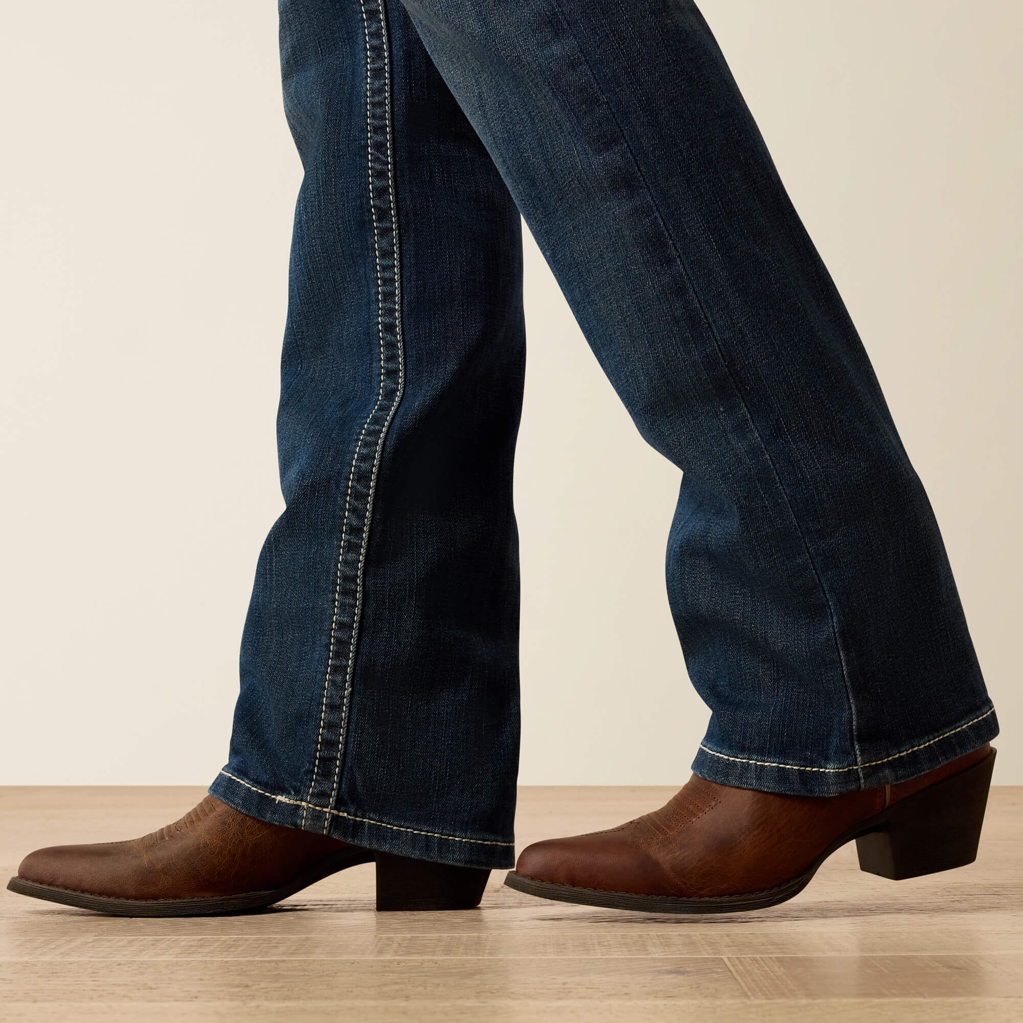 R.E.A.L. Mid Rise Stretch Ivy Stackable Straight Leg Jean - Women|Trends