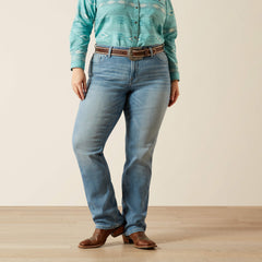 Mid Rise Alessia Straight Leg Jean - Women