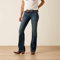R.E.A.L. Mid Rise Stretch Whipstitch Boot Cut Jean - Women|Trends