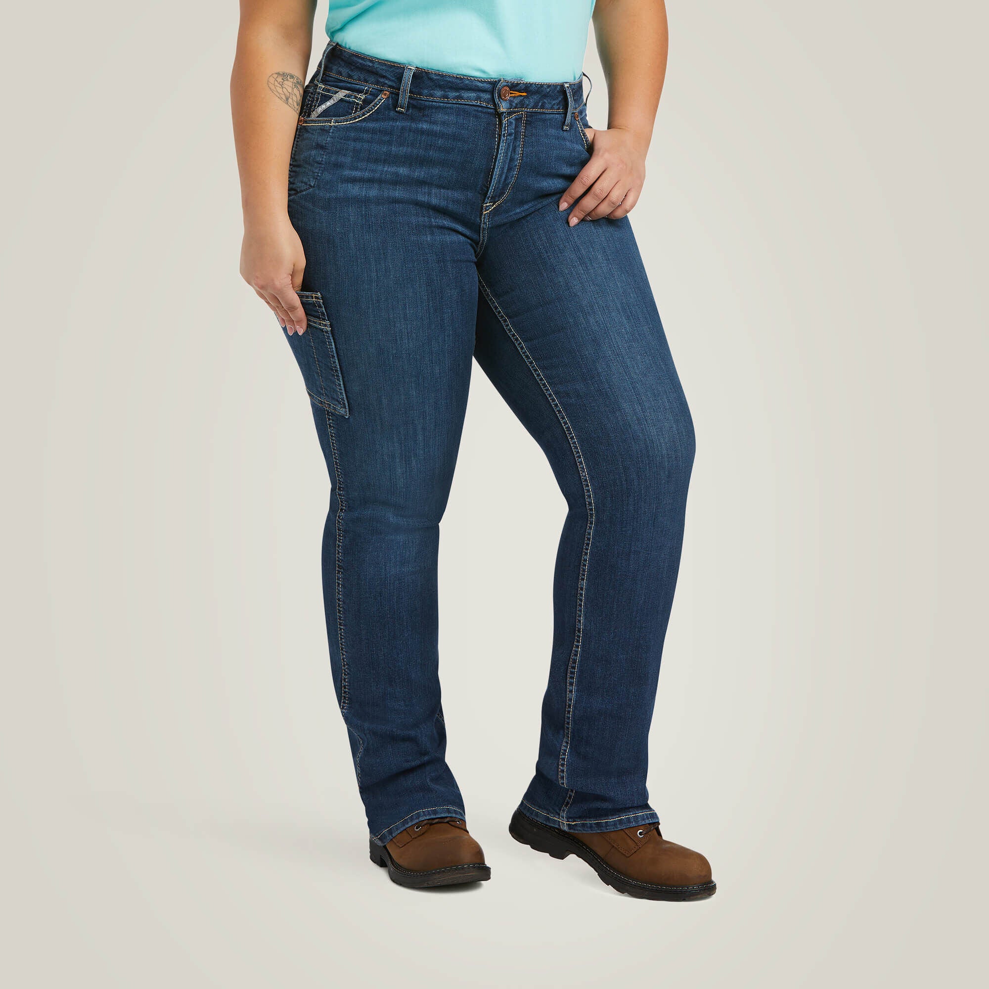 Rebar Work Flex Perfect Rise Riveter Boot Cut Jean - Women