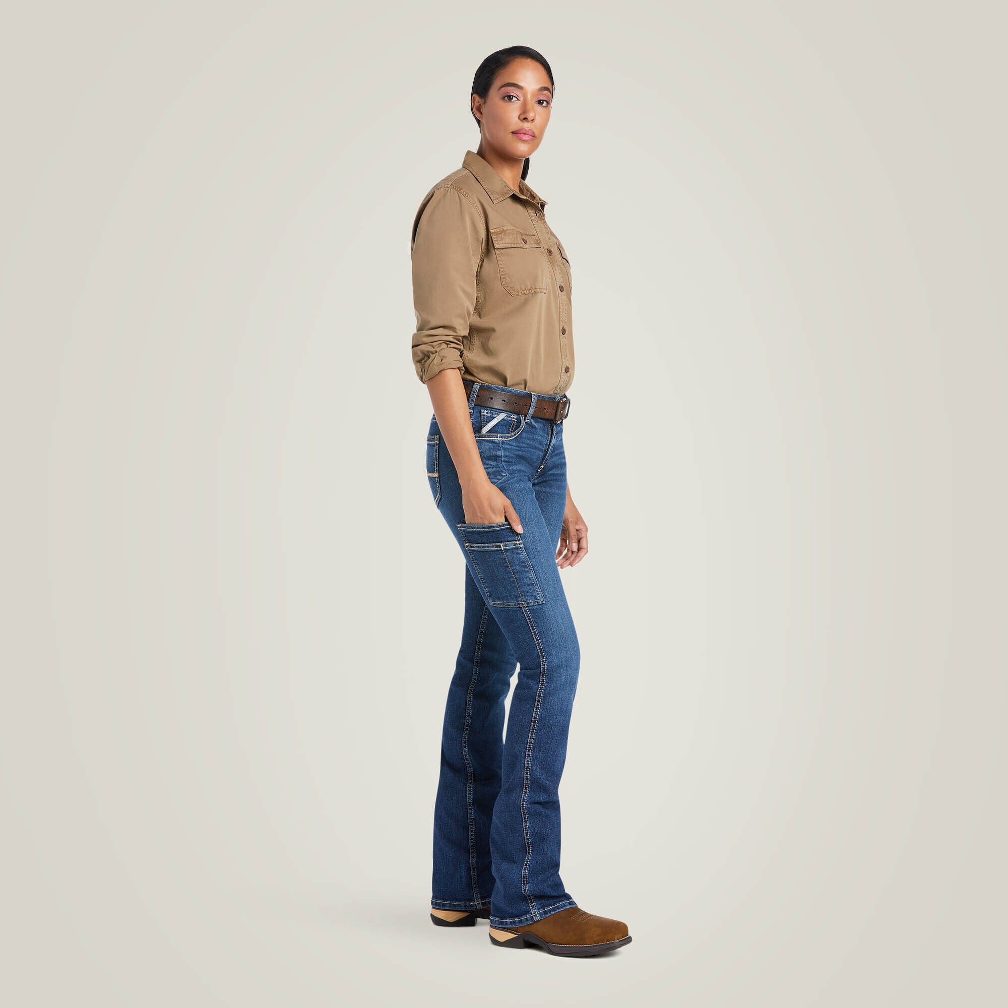 Rebar Work Flex Perfect Rise Riveter Boot Cut Jean - Women