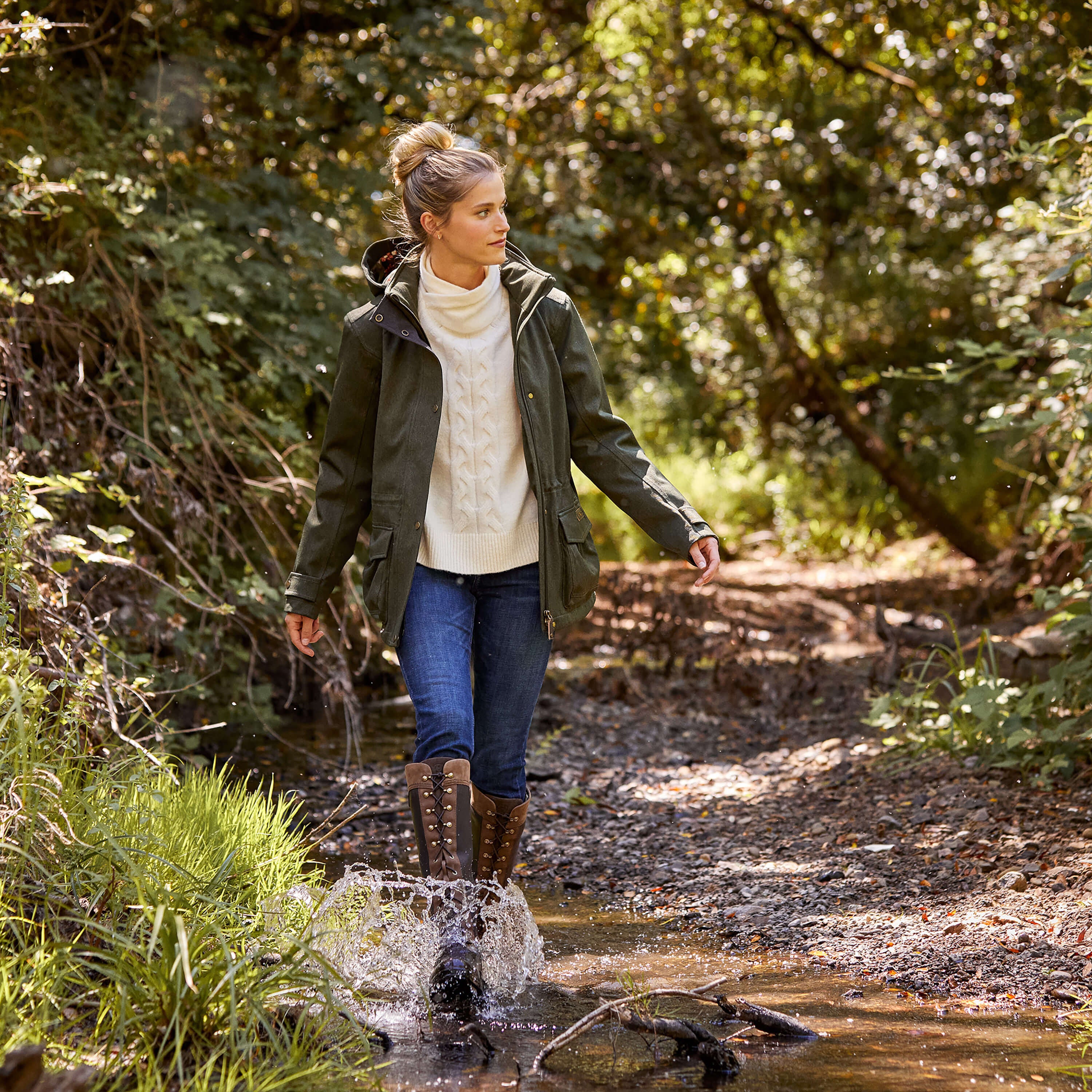 High Rise Bridle Skinny Jeans - Women