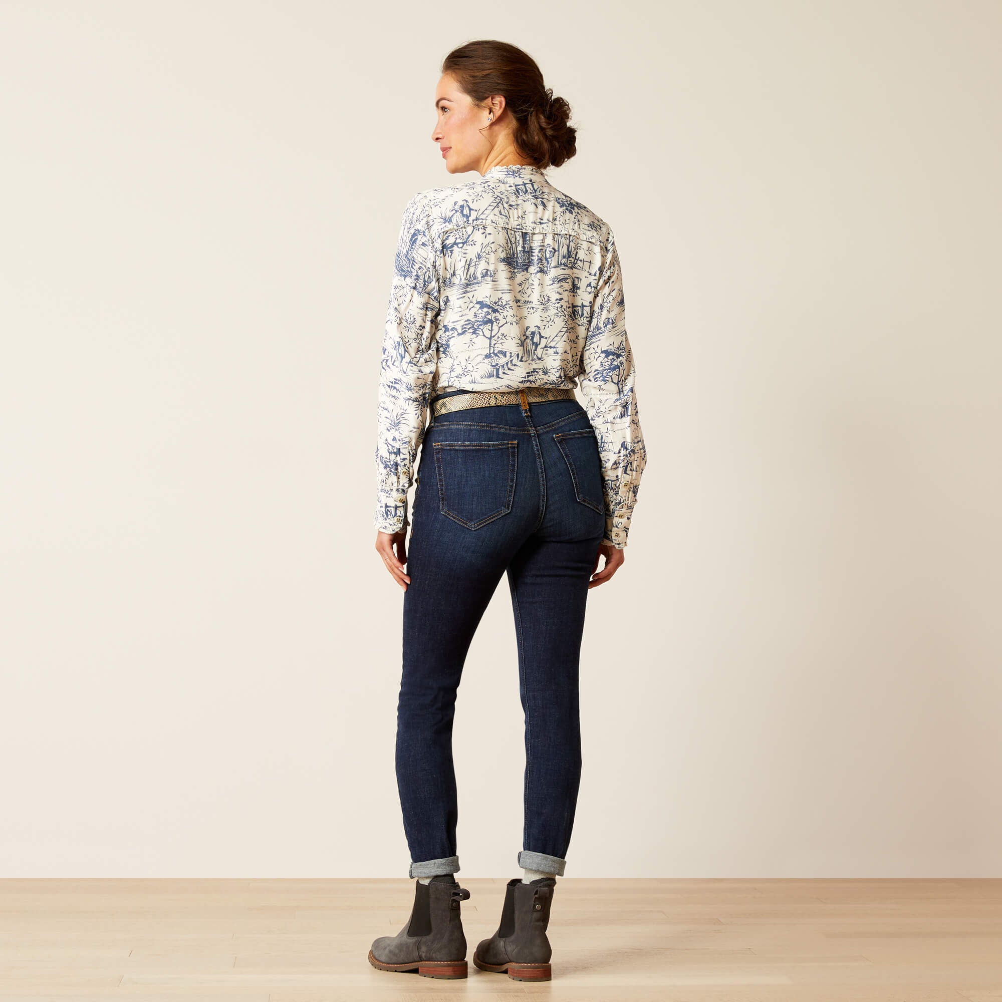 High Rise Bridle Skinny Jeans - Women