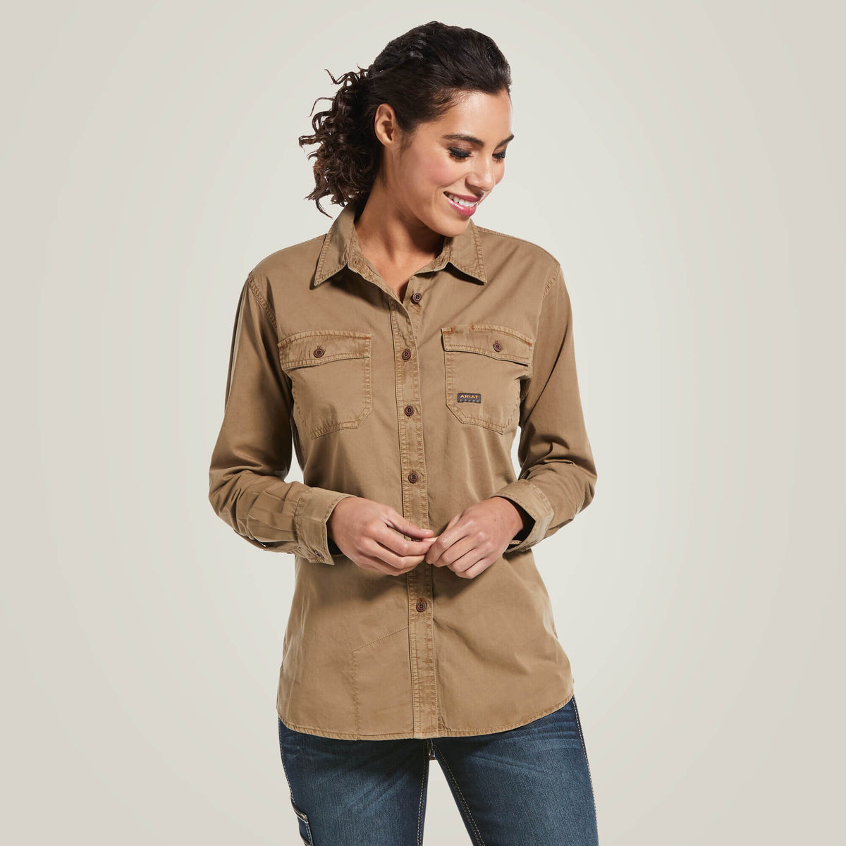 Rebar Washed Twill Work Shirt - Women