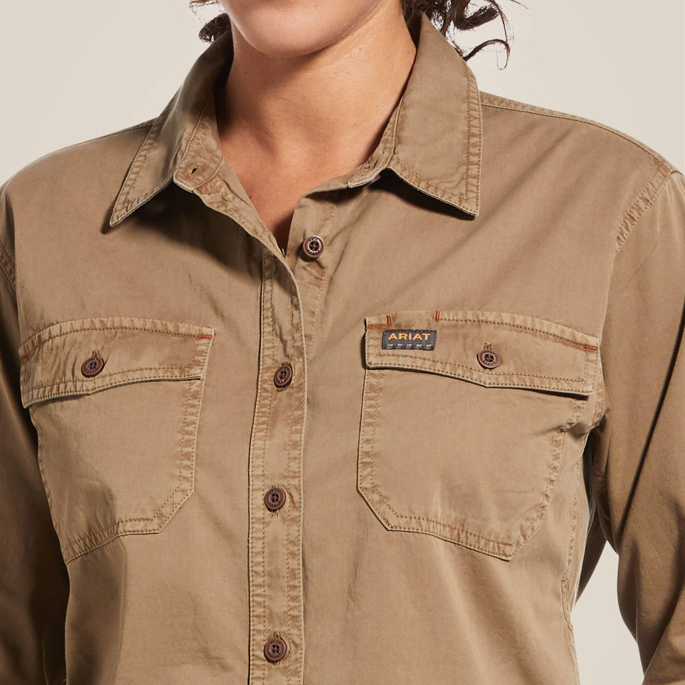 Rebar Washed Twill Work Shirt - Women