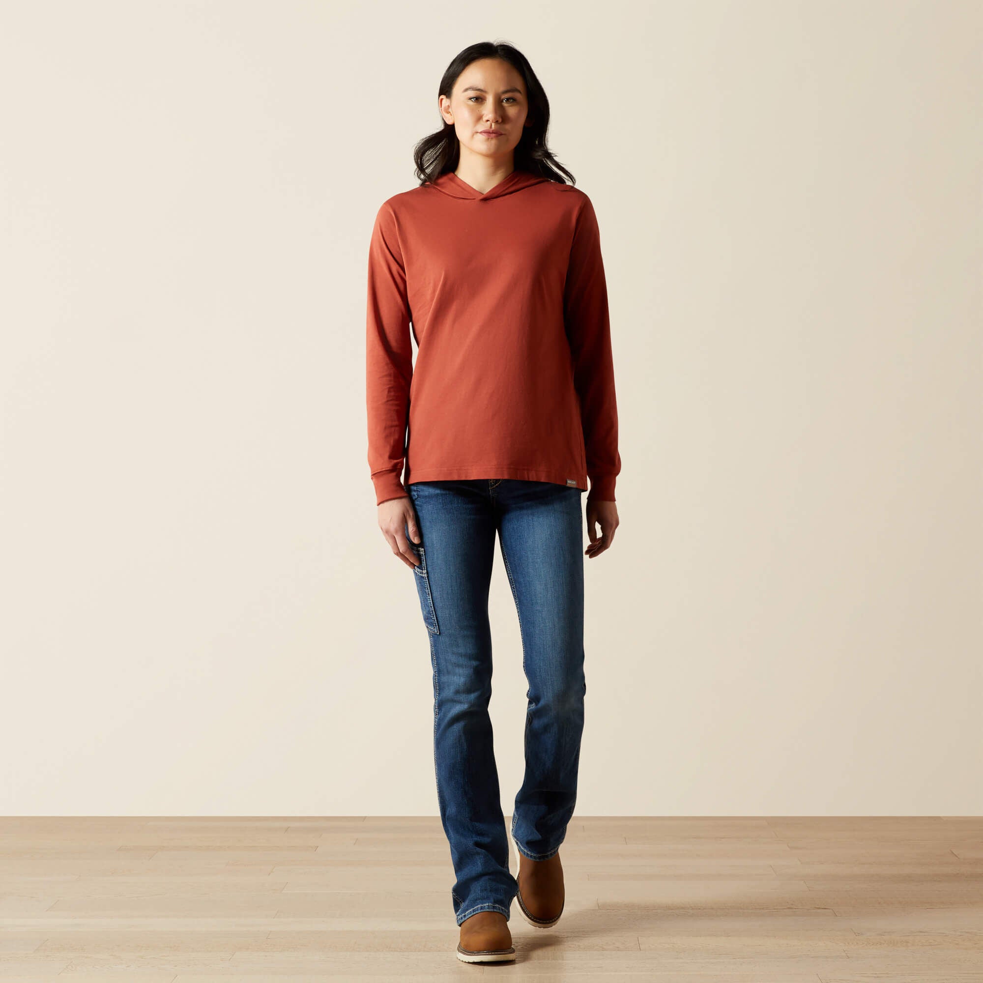 Rebar Cotton Strong Hooded T-Shirt - Women