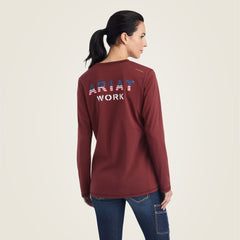 Rebar Workman USA Logo T-Shirt - Women