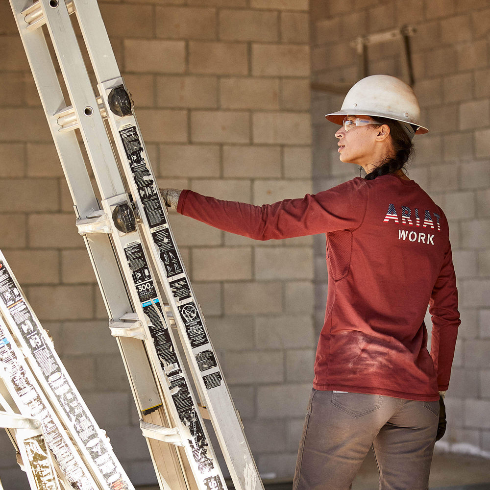 Rebar Workman USA Logo T-Shirt - Women