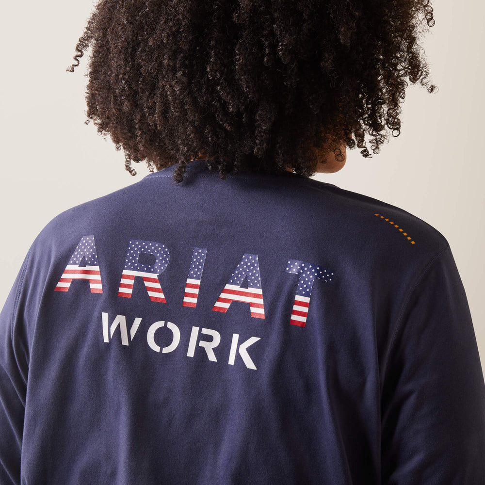 Rebar Workman USA Logo T-Shirt - Women