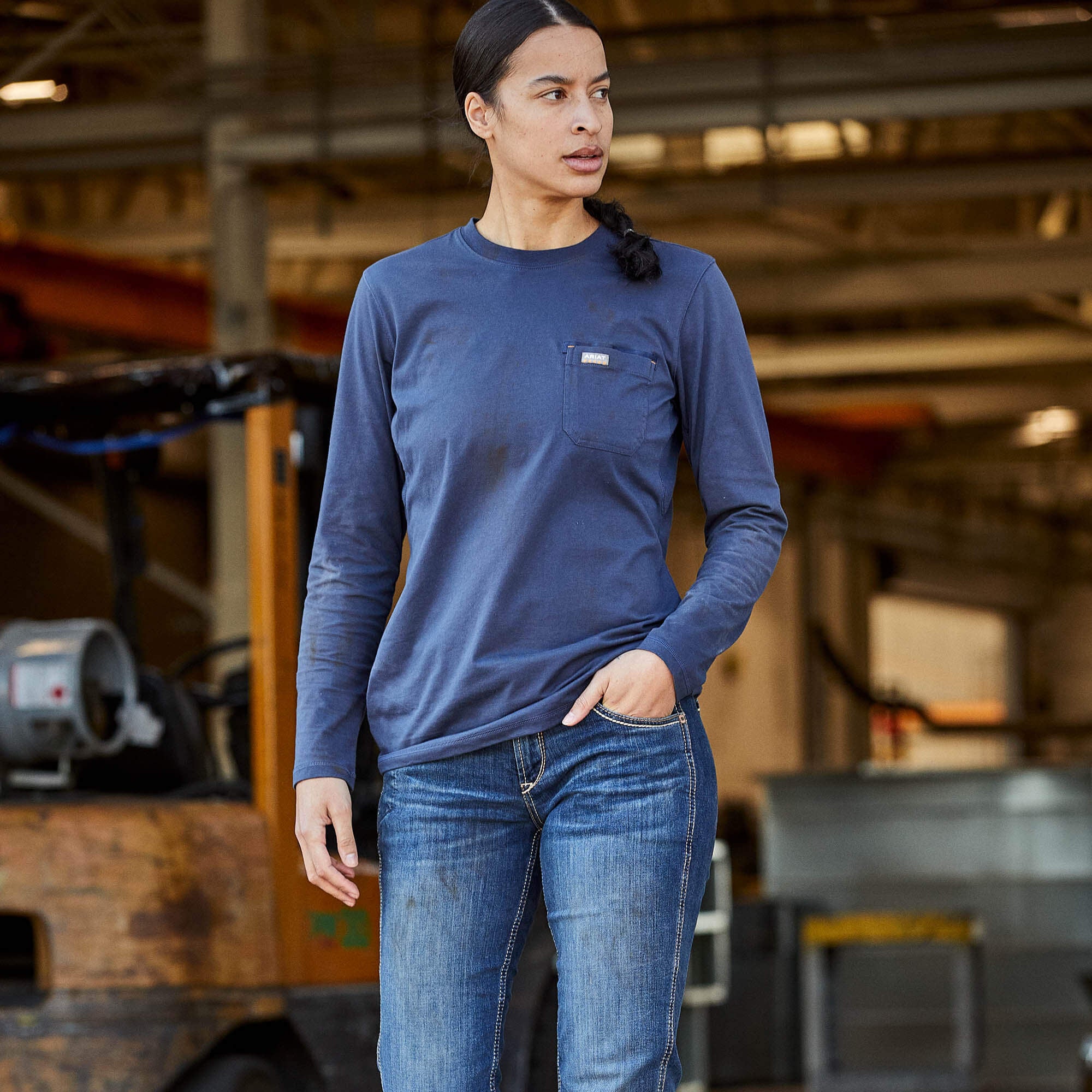 Rebar Workman USA Logo T-Shirt - Women