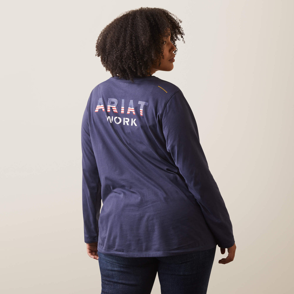 Rebar Workman USA Logo T-Shirt - Women