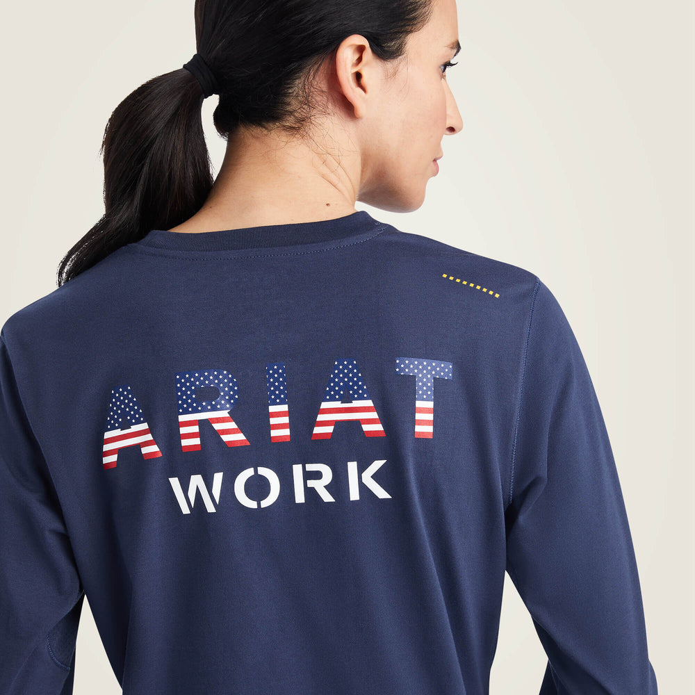 Rebar Workman USA Logo T-Shirt - Women