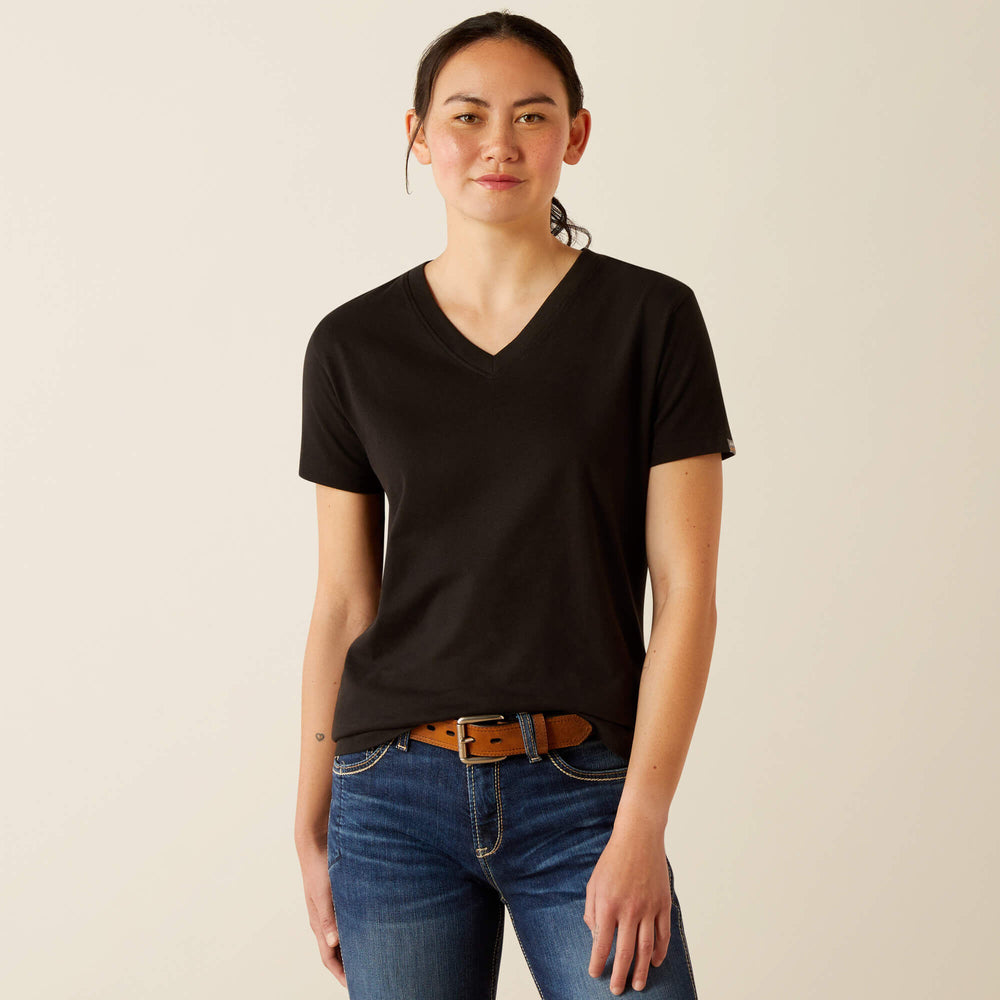 Rebar Cotton Strong Standard V-Neck T-Shirt - Women