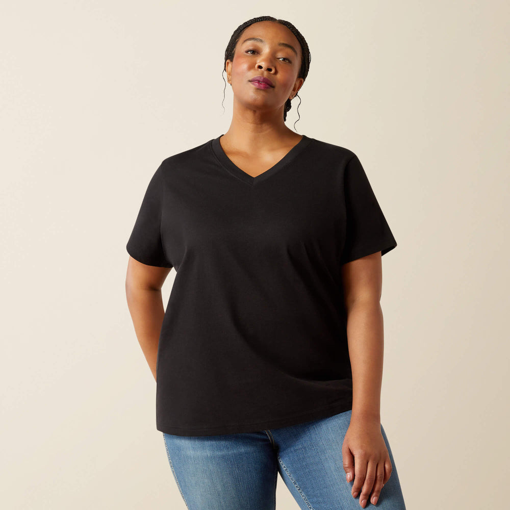 Rebar Cotton Strong Standard V-Neck T-Shirt - Women