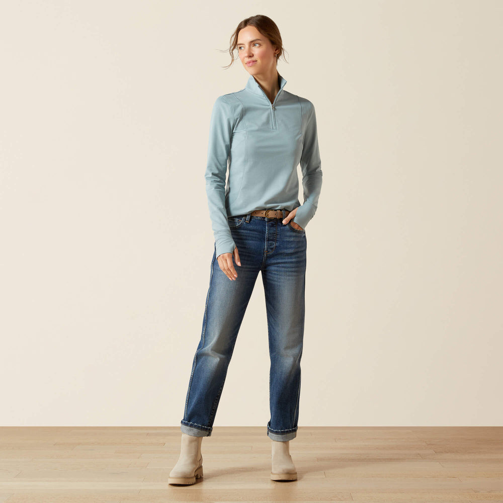 Gridwork 2.0 1/4 Zip Baselayer - Women