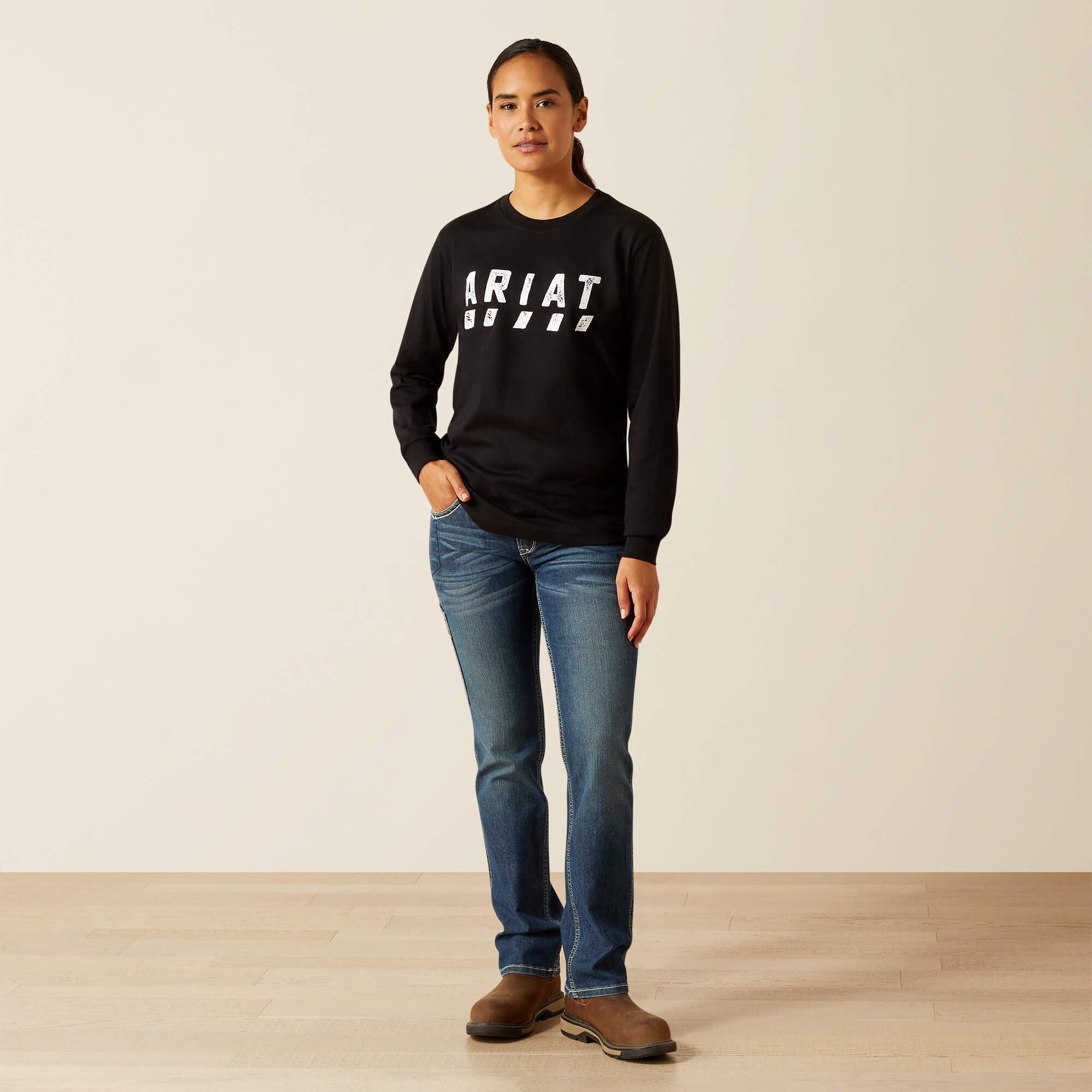 Rebar Cotton Strong Logo T-Shirt - Women