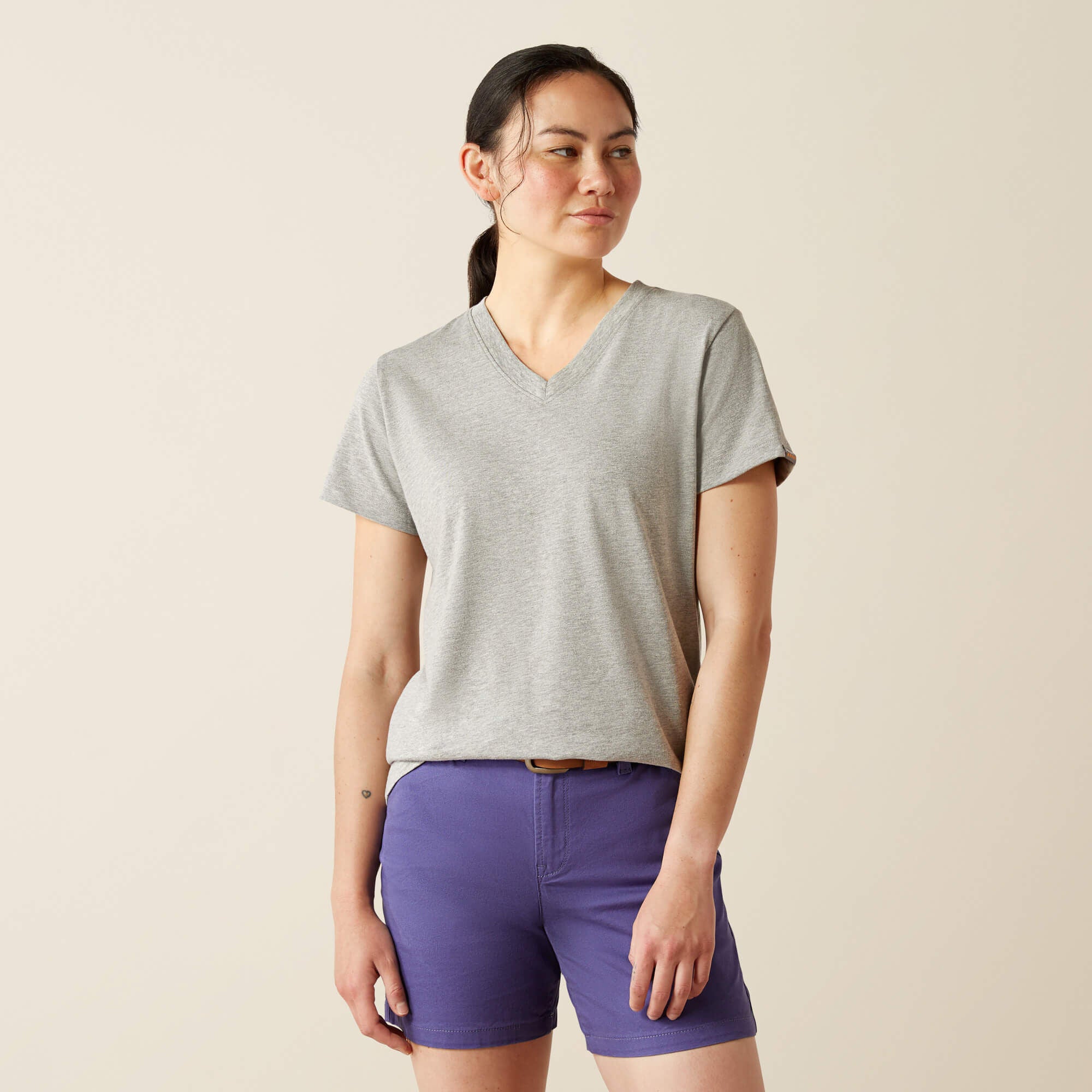 Rebar Cotton Strong Standard V-Neck T-Shirt - Women