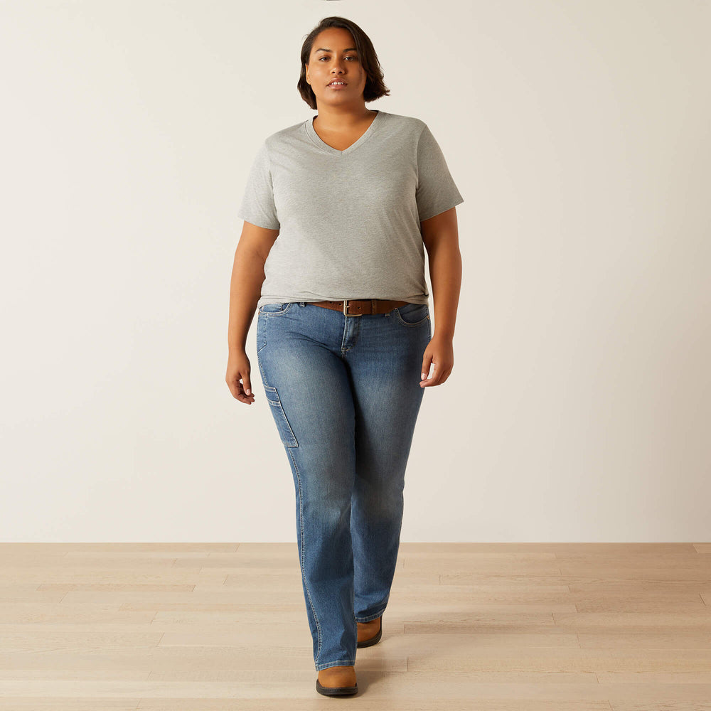 Rebar Cotton Strong Standard V-Neck T-Shirt - Women