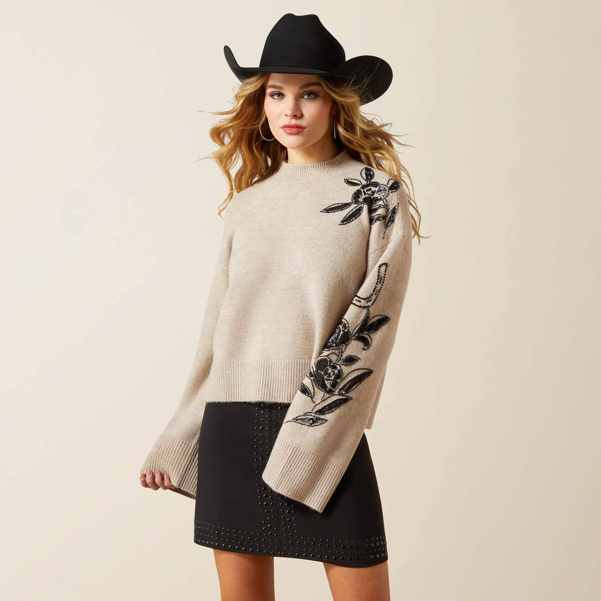 All In Embellished Sweater - Women