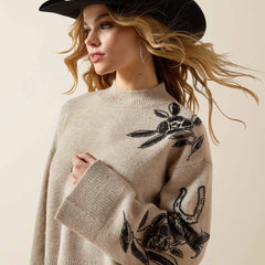 All In Embellished Sweater - Women