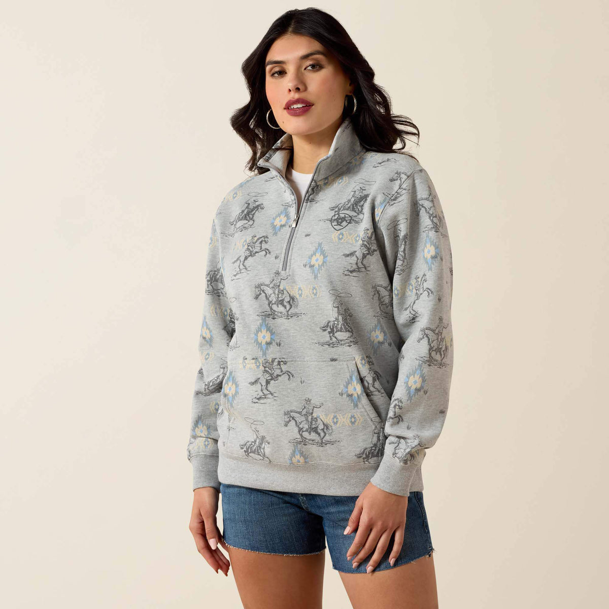 Sapphire 1/2 Zip Sweatshirt - Women